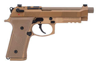 Beretta M9A4 GR 9mm Pistol with Threaded Barrel - Three 18 Round Magazines - Decocker - FDE